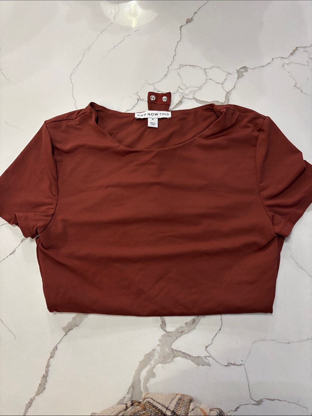 Women's Rust Short Sleeve Body Suit